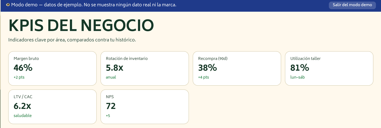 Commerce OS — vista de ejemplo 7